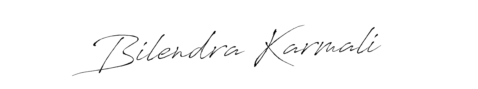 You should practise on your own different ways (Antro_Vectra) to write your name (Bilendra Karmali) in signature. don't let someone else do it for you. Bilendra Karmali signature style 6 images and pictures png