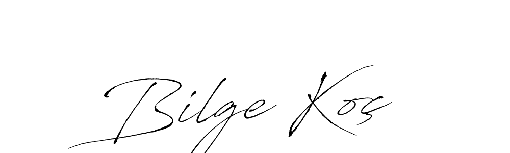 Similarly Antro_Vectra is the best handwritten signature design. Signature creator online .You can use it as an online autograph creator for name Bilge Koç. Bilge Koç signature style 6 images and pictures png