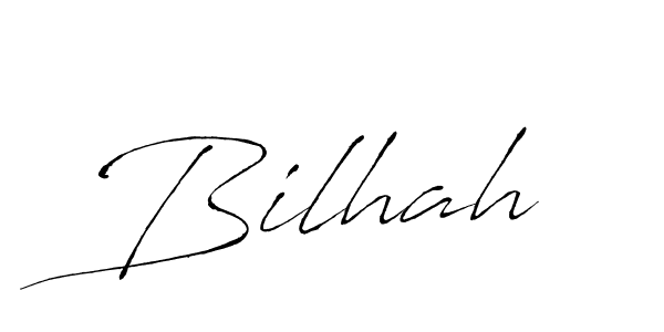 Use a signature maker to create a handwritten signature online. With this signature software, you can design (Antro_Vectra) your own signature for name Bilhah. Bilhah signature style 6 images and pictures png