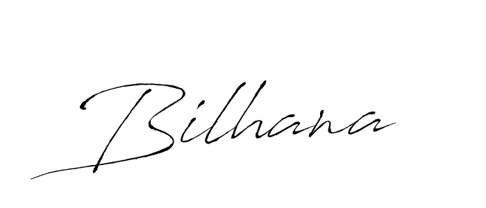 Make a beautiful signature design for name Bilhana. With this signature (Antro_Vectra) style, you can create a handwritten signature for free. Bilhana signature style 6 images and pictures png