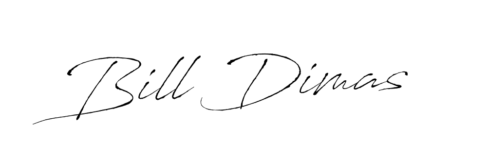 Make a beautiful signature design for name Bill Dimas. With this signature (Antro_Vectra) style, you can create a handwritten signature for free. Bill Dimas signature style 6 images and pictures png