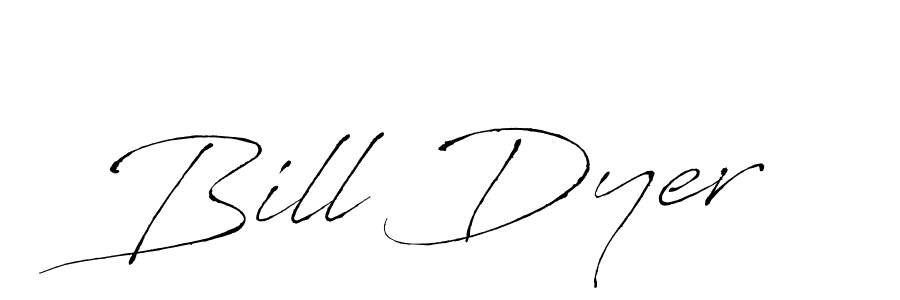 Bill Dyer stylish signature style. Best Handwritten Sign (Antro_Vectra) for my name. Handwritten Signature Collection Ideas for my name Bill Dyer. Bill Dyer signature style 6 images and pictures png