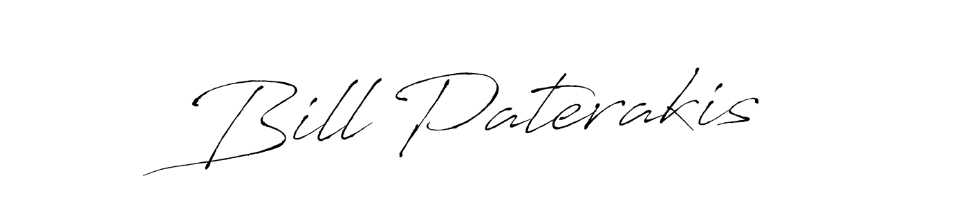 Create a beautiful signature design for name Bill Paterakis. With this signature (Antro_Vectra) fonts, you can make a handwritten signature for free. Bill Paterakis signature style 6 images and pictures png