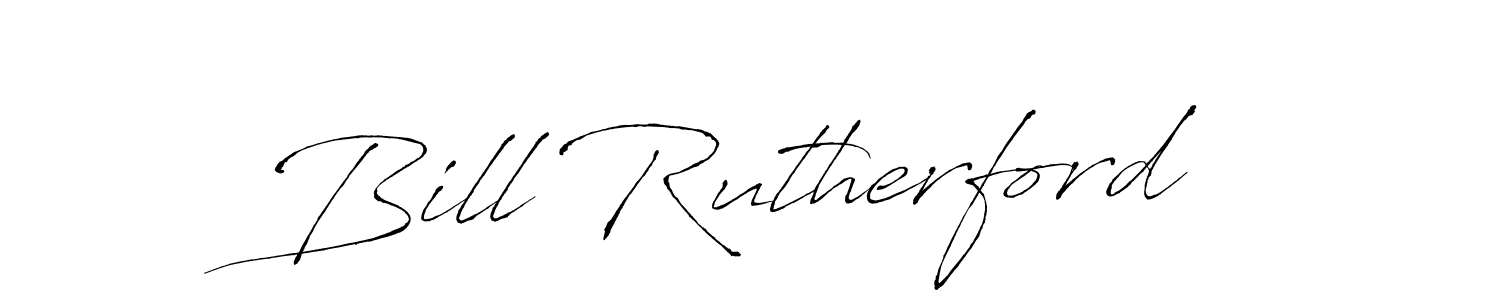 Create a beautiful signature design for name Bill Rutherford. With this signature (Antro_Vectra) fonts, you can make a handwritten signature for free. Bill Rutherford signature style 6 images and pictures png