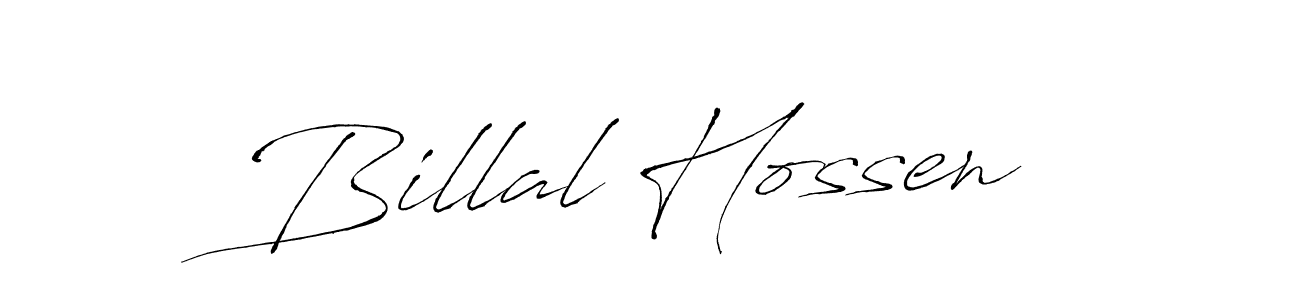 How to make Billal Hossen signature? Antro_Vectra is a professional autograph style. Create handwritten signature for Billal Hossen name. Billal Hossen signature style 6 images and pictures png