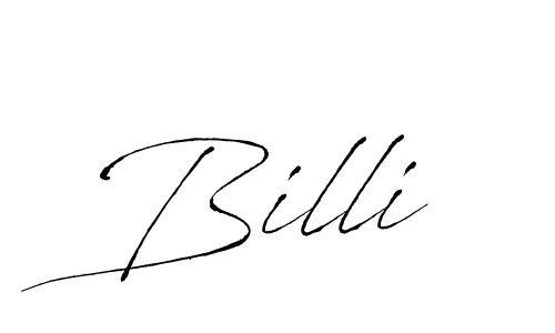 Billi stylish signature style. Best Handwritten Sign (Antro_Vectra) for my name. Handwritten Signature Collection Ideas for my name Billi. Billi signature style 6 images and pictures png