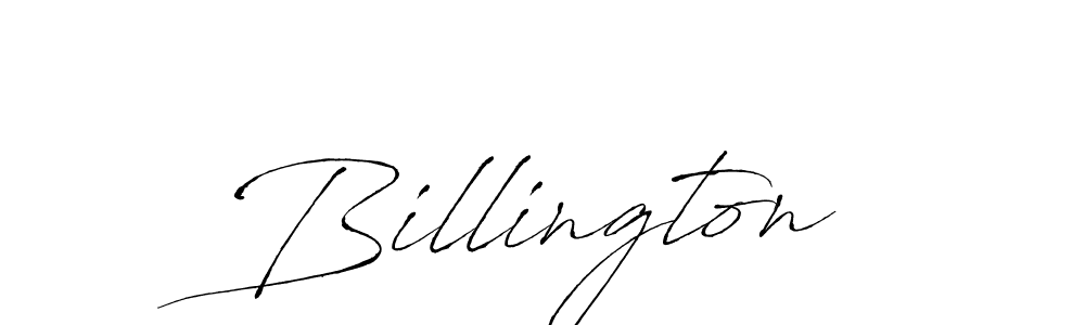 You should practise on your own different ways (Antro_Vectra) to write your name (Billington) in signature. don't let someone else do it for you. Billington signature style 6 images and pictures png