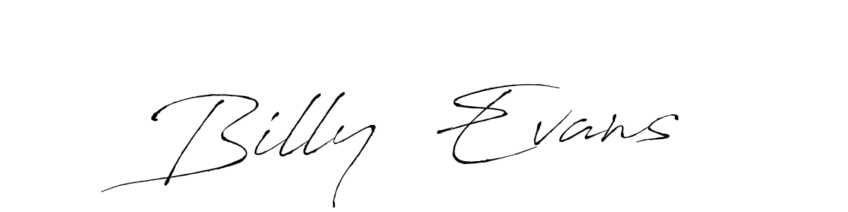 Make a beautiful signature design for name Billy  Evans. With this signature (Antro_Vectra) style, you can create a handwritten signature for free. Billy  Evans signature style 6 images and pictures png