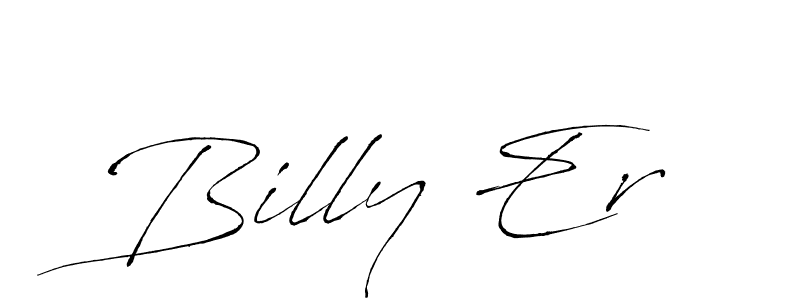 How to make Billy Er signature? Antro_Vectra is a professional autograph style. Create handwritten signature for Billy Er name. Billy Er signature style 6 images and pictures png