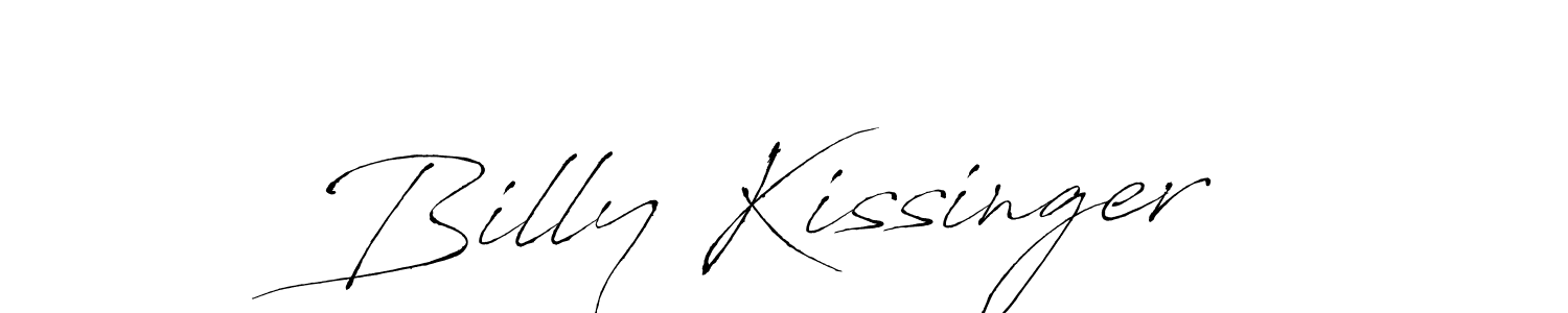 Design your own signature with our free online signature maker. With this signature software, you can create a handwritten (Antro_Vectra) signature for name Billy Kissinger. Billy Kissinger signature style 6 images and pictures png