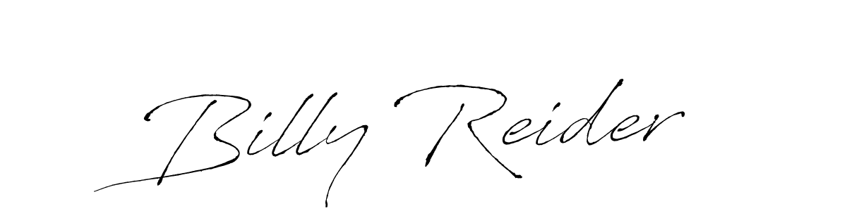 Design your own signature with our free online signature maker. With this signature software, you can create a handwritten (Antro_Vectra) signature for name Billy Reider. Billy Reider signature style 6 images and pictures png