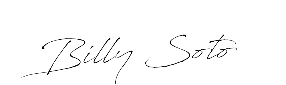 Create a beautiful signature design for name Billy Soto. With this signature (Antro_Vectra) fonts, you can make a handwritten signature for free. Billy Soto signature style 6 images and pictures png