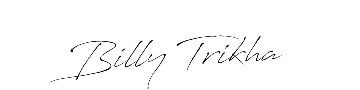 How to Draw Billy Trikha signature style? Antro_Vectra is a latest design signature styles for name Billy Trikha. Billy Trikha signature style 6 images and pictures png