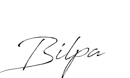 Use a signature maker to create a handwritten signature online. With this signature software, you can design (Antro_Vectra) your own signature for name Bilpa. Bilpa signature style 6 images and pictures png