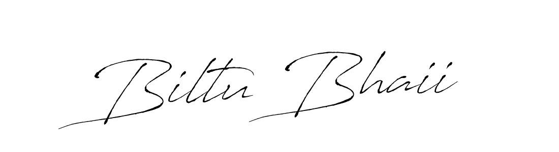 Design your own signature with our free online signature maker. With this signature software, you can create a handwritten (Antro_Vectra) signature for name Biltu Bhaii. Biltu Bhaii signature style 6 images and pictures png
