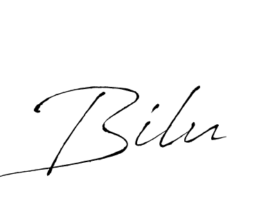 Create a beautiful signature design for name Bilu. With this signature (Antro_Vectra) fonts, you can make a handwritten signature for free. Bilu signature style 6 images and pictures png