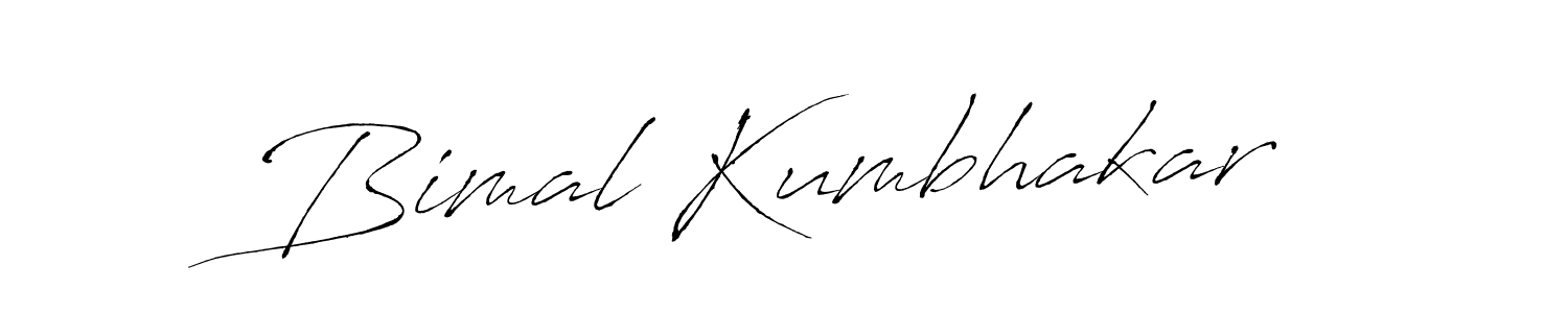 Create a beautiful signature design for name Bimal Kumbhakar. With this signature (Antro_Vectra) fonts, you can make a handwritten signature for free. Bimal Kumbhakar signature style 6 images and pictures png