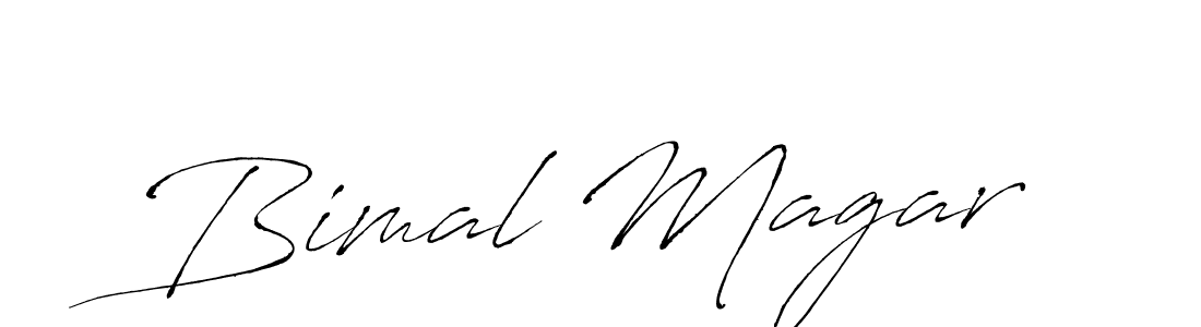 Create a beautiful signature design for name Bimal Magar. With this signature (Antro_Vectra) fonts, you can make a handwritten signature for free. Bimal Magar signature style 6 images and pictures png