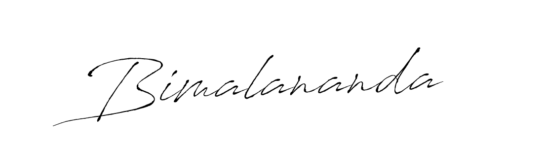 Design your own signature with our free online signature maker. With this signature software, you can create a handwritten (Antro_Vectra) signature for name Bimalananda. Bimalananda signature style 6 images and pictures png