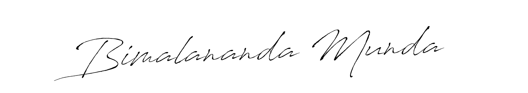 The best way (Antro_Vectra) to make a short signature is to pick only two or three words in your name. The name Bimalananda Munda include a total of six letters. For converting this name. Bimalananda Munda signature style 6 images and pictures png