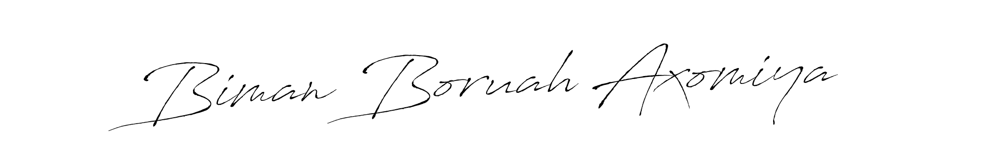 Design your own signature with our free online signature maker. With this signature software, you can create a handwritten (Antro_Vectra) signature for name Biman Boruah Axomiya. Biman Boruah Axomiya signature style 6 images and pictures png