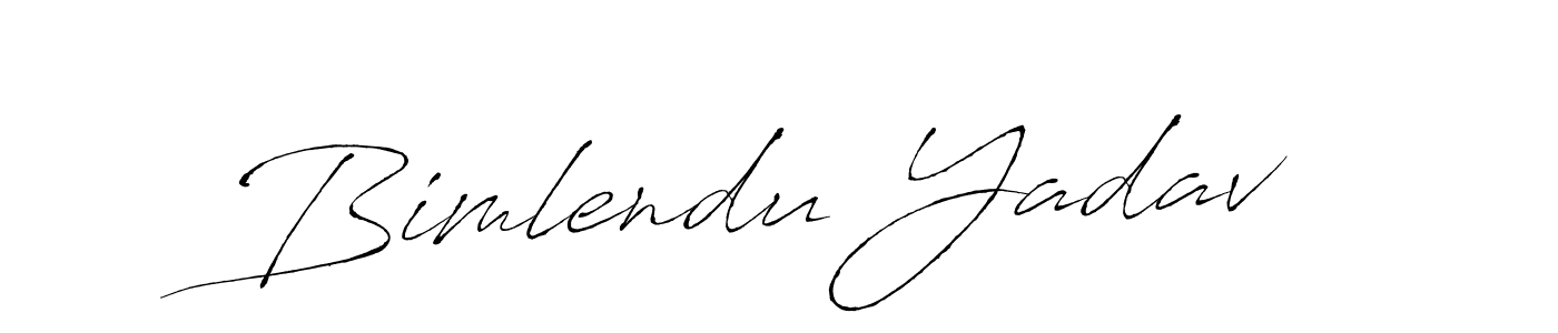 How to make Bimlendu Yadav signature? Antro_Vectra is a professional autograph style. Create handwritten signature for Bimlendu Yadav name. Bimlendu Yadav signature style 6 images and pictures png