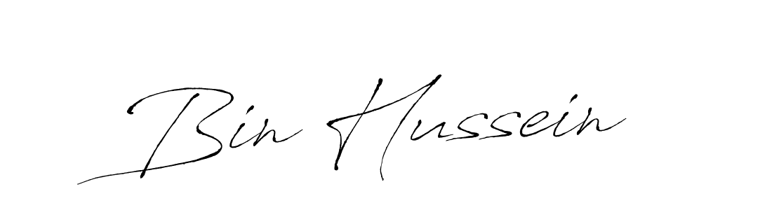 Design your own signature with our free online signature maker. With this signature software, you can create a handwritten (Antro_Vectra) signature for name Bin Hussein. Bin Hussein signature style 6 images and pictures png