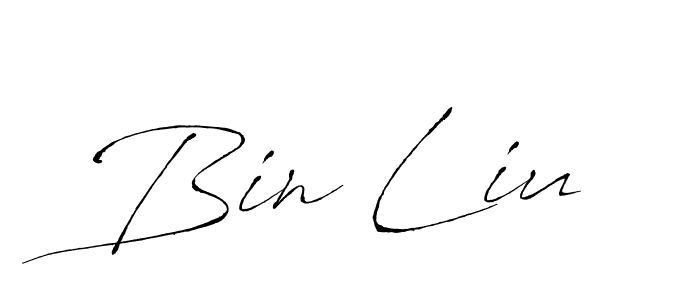 You should practise on your own different ways (Antro_Vectra) to write your name (Bin Liu) in signature. don't let someone else do it for you. Bin Liu signature style 6 images and pictures png