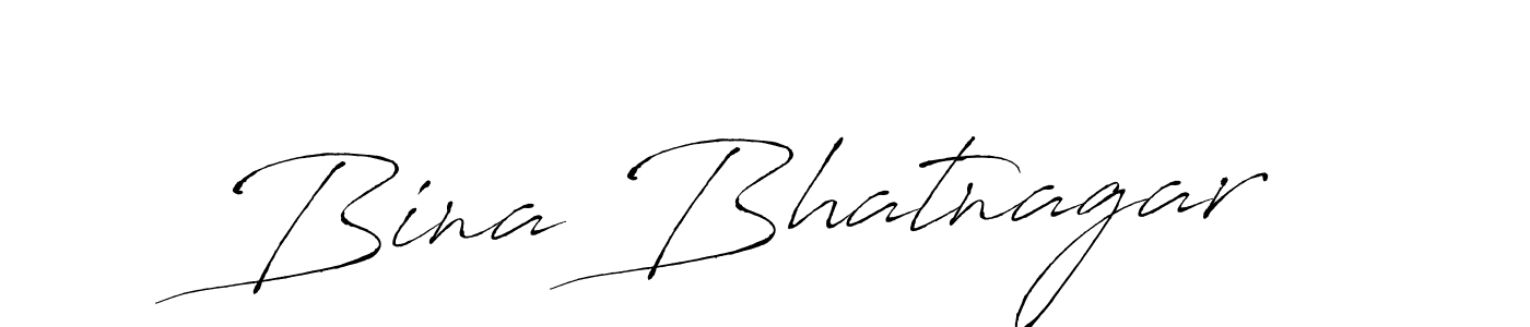 It looks lik you need a new signature style for name Bina Bhatnagar. Design unique handwritten (Antro_Vectra) signature with our free signature maker in just a few clicks. Bina Bhatnagar signature style 6 images and pictures png
