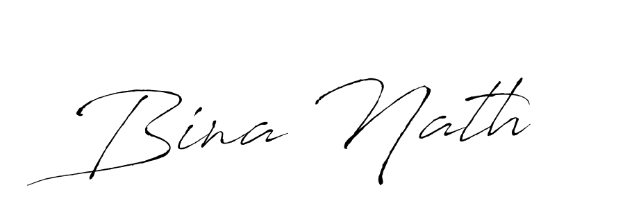 Create a beautiful signature design for name Bina Nath. With this signature (Antro_Vectra) fonts, you can make a handwritten signature for free. Bina Nath signature style 6 images and pictures png