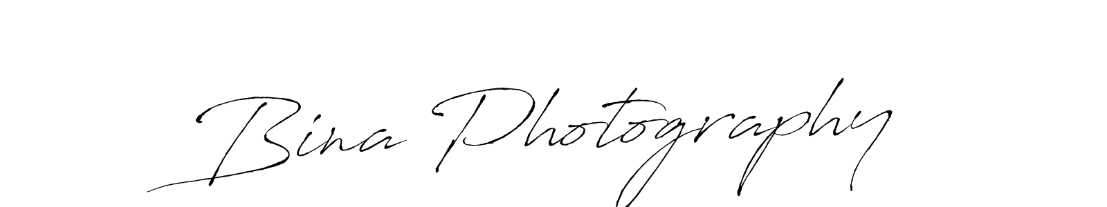 Also we have Bina Photography name is the best signature style. Create professional handwritten signature collection using Antro_Vectra autograph style. Bina Photography signature style 6 images and pictures png