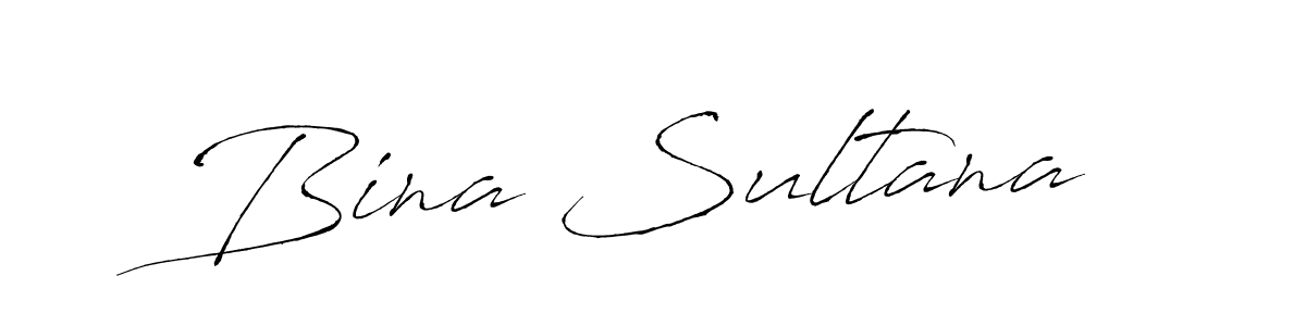 Similarly Antro_Vectra is the best handwritten signature design. Signature creator online .You can use it as an online autograph creator for name Bina Sultana. Bina Sultana signature style 6 images and pictures png