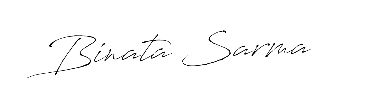 Binata Sarma stylish signature style. Best Handwritten Sign (Antro_Vectra) for my name. Handwritten Signature Collection Ideas for my name Binata Sarma. Binata Sarma signature style 6 images and pictures png