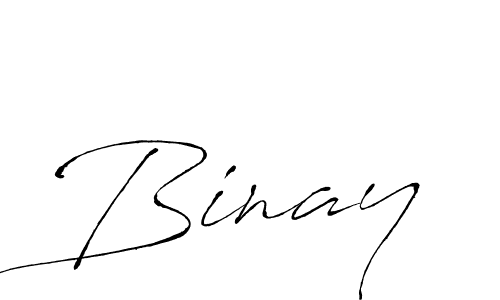 Make a beautiful signature design for name Binay. With this signature (Antro_Vectra) style, you can create a handwritten signature for free. Binay signature style 6 images and pictures png