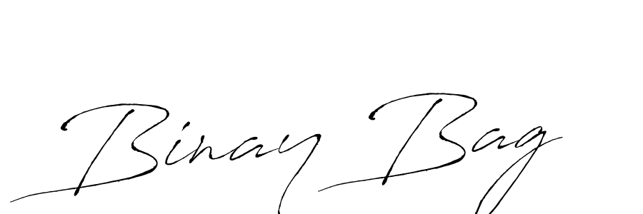 Design your own signature with our free online signature maker. With this signature software, you can create a handwritten (Antro_Vectra) signature for name Binay Bag. Binay Bag signature style 6 images and pictures png