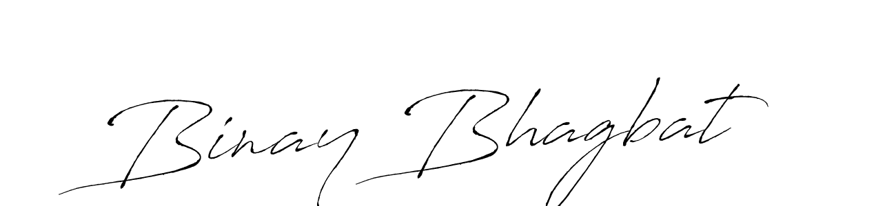 Binay Bhagbat stylish signature style. Best Handwritten Sign (Antro_Vectra) for my name. Handwritten Signature Collection Ideas for my name Binay Bhagbat. Binay Bhagbat signature style 6 images and pictures png