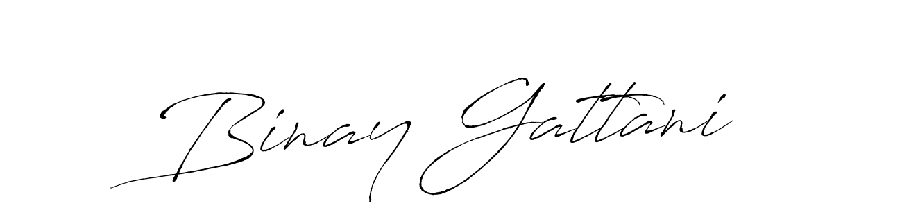 Antro_Vectra is a professional signature style that is perfect for those who want to add a touch of class to their signature. It is also a great choice for those who want to make their signature more unique. Get Binay Gattani name to fancy signature for free. Binay Gattani signature style 6 images and pictures png