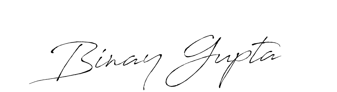 Design your own signature with our free online signature maker. With this signature software, you can create a handwritten (Antro_Vectra) signature for name Binay Gupta. Binay Gupta signature style 6 images and pictures png