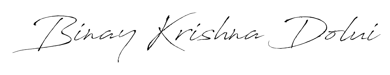 Personalize your online presence with Binay Krishna Dolui signature rendered in elegant Antro_Vectra font. Great for website footers and blogs. Binay Krishna Dolui signature style 6 images and pictures png