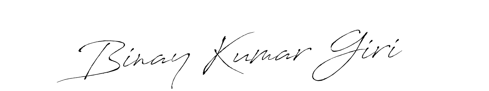 Create a beautiful signature design for name Binay Kumar Giri. With this signature (Antro_Vectra) fonts, you can make a handwritten signature for free. Binay Kumar Giri signature style 6 images and pictures png