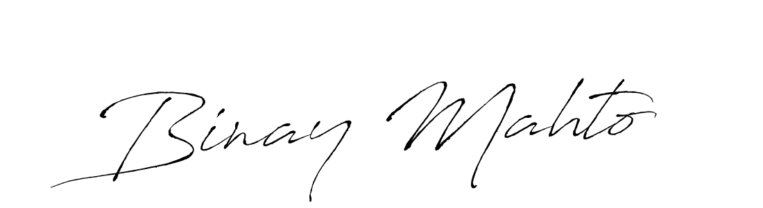 Use a signature maker to create a handwritten signature online. With this signature software, you can design (Antro_Vectra) your own signature for name Binay Mahto. Binay Mahto signature style 6 images and pictures png