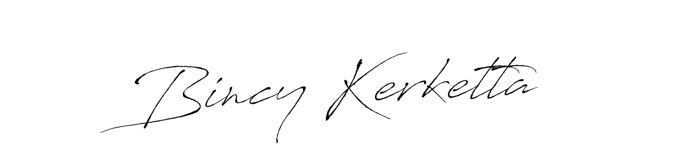 How to make Bincy Kerketta signature? Antro_Vectra is a professional autograph style. Create handwritten signature for Bincy Kerketta name. Bincy Kerketta signature style 6 images and pictures png