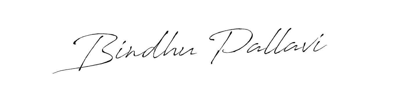 Create a beautiful signature design for name Bindhu Pallavi. With this signature (Antro_Vectra) fonts, you can make a handwritten signature for free. Bindhu Pallavi signature style 6 images and pictures png