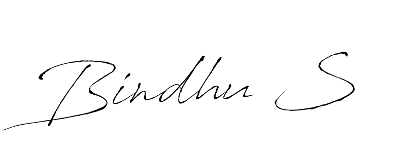 Bindhu S stylish signature style. Best Handwritten Sign (Antro_Vectra) for my name. Handwritten Signature Collection Ideas for my name Bindhu S. Bindhu S signature style 6 images and pictures png