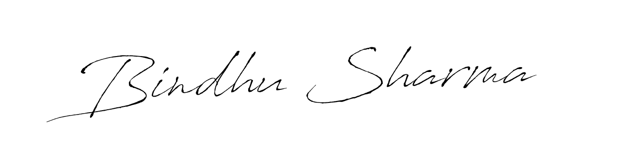 Create a beautiful signature design for name Bindhu Sharma. With this signature (Antro_Vectra) fonts, you can make a handwritten signature for free. Bindhu Sharma signature style 6 images and pictures png