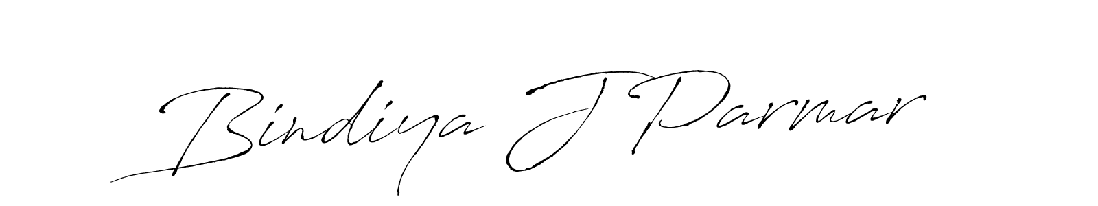 Make a beautiful signature design for name Bindiya J Parmar. With this signature (Antro_Vectra) style, you can create a handwritten signature for free. Bindiya J Parmar signature style 6 images and pictures png