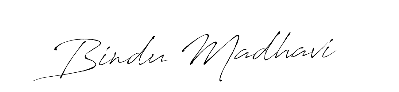 The best way (Antro_Vectra) to make a short signature is to pick only two or three words in your name. The name Bindu Madhavi include a total of six letters. For converting this name. Bindu Madhavi signature style 6 images and pictures png