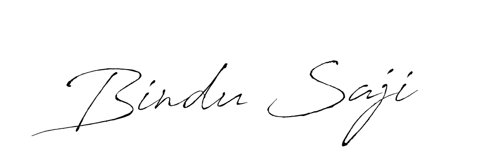 Make a beautiful signature design for name Bindu Saji. With this signature (Antro_Vectra) style, you can create a handwritten signature for free. Bindu Saji signature style 6 images and pictures png