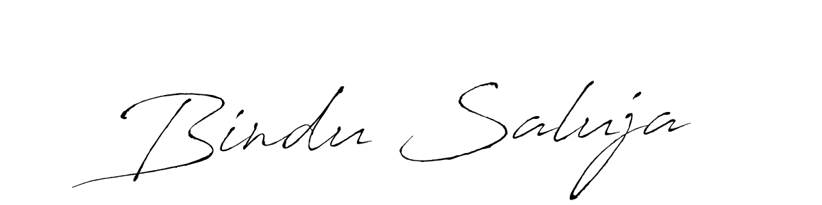 Make a short Bindu Saluja signature style. Manage your documents anywhere anytime using Antro_Vectra. Create and add eSignatures, submit forms, share and send files easily. Bindu Saluja signature style 6 images and pictures png
