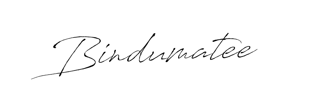 How to make Bindumatee signature? Antro_Vectra is a professional autograph style. Create handwritten signature for Bindumatee name. Bindumatee signature style 6 images and pictures png